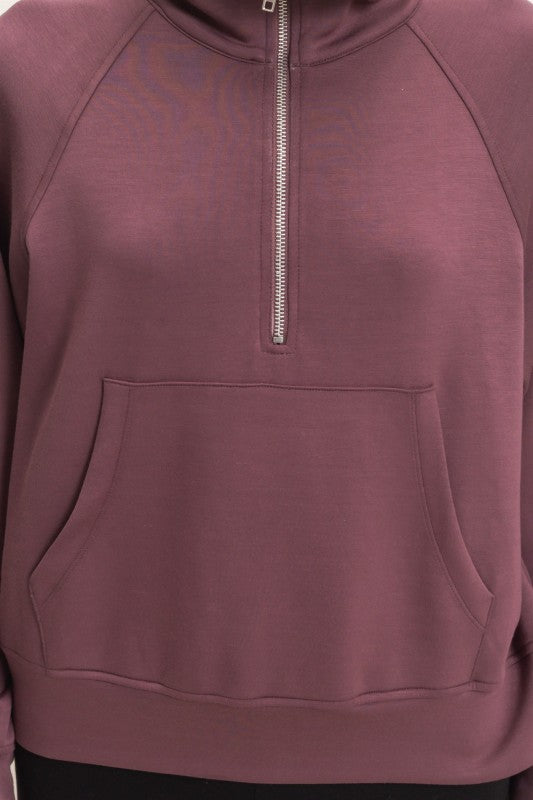 Half Zip Collar Pulllover