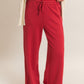 Elastic Waist Wide Leg Pants