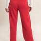 Elastic Waist Wide Leg Pants