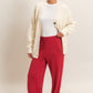 Elastic Waist Wide Leg Pants