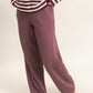 Elastic Waist Wide Leg Pants