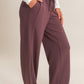 Elastic Waist Wide Leg Pants