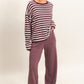 Elastic Waist Wide Leg Pants