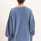 Oversized Raw Edge Sweatshirt