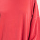 Oversized Raw Edge Sweatshirt