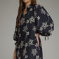 Floral Balloon Sleeve Mini Dress