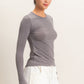 Crew Neck Long Sleeve Top