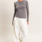 Crew Neck Long Sleeve Top