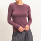 Crew Neck Long Sleeve Top