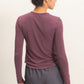 Crew Neck Long Sleeve Top