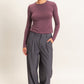 Crew Neck Long Sleeve Top