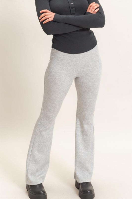 Flared Elastic Waist Pants