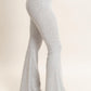 Flared Elastic Waist Pants