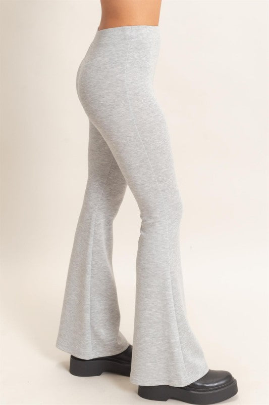 Flared Elastic Waist Pants