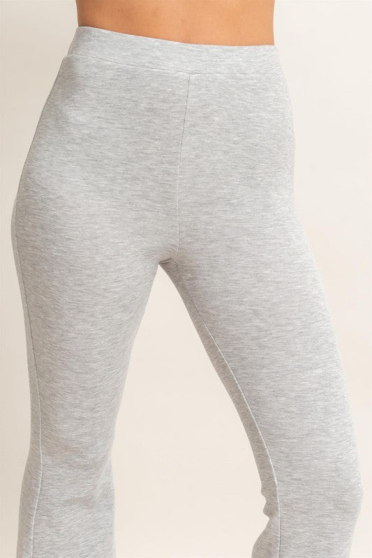 Flared Elastic Waist Pants