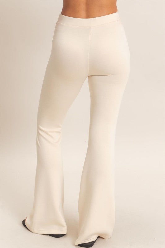 Flared Elastic Waist Pants