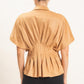 Suede Button Down Blouse