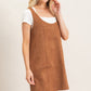 Sleeveless Suede Mini Dress
