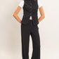 Button up Vest and Pant Set