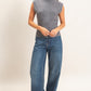 Sleeveless High Neck Knit Top