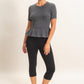 Ribbed Peplum Knit Top