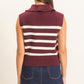 Sleeveless Stripe Sweater