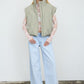 Sculpted Panel Quilted Mock Neck Puffer Vest
