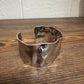 Thick Silver Bangle Bracelet