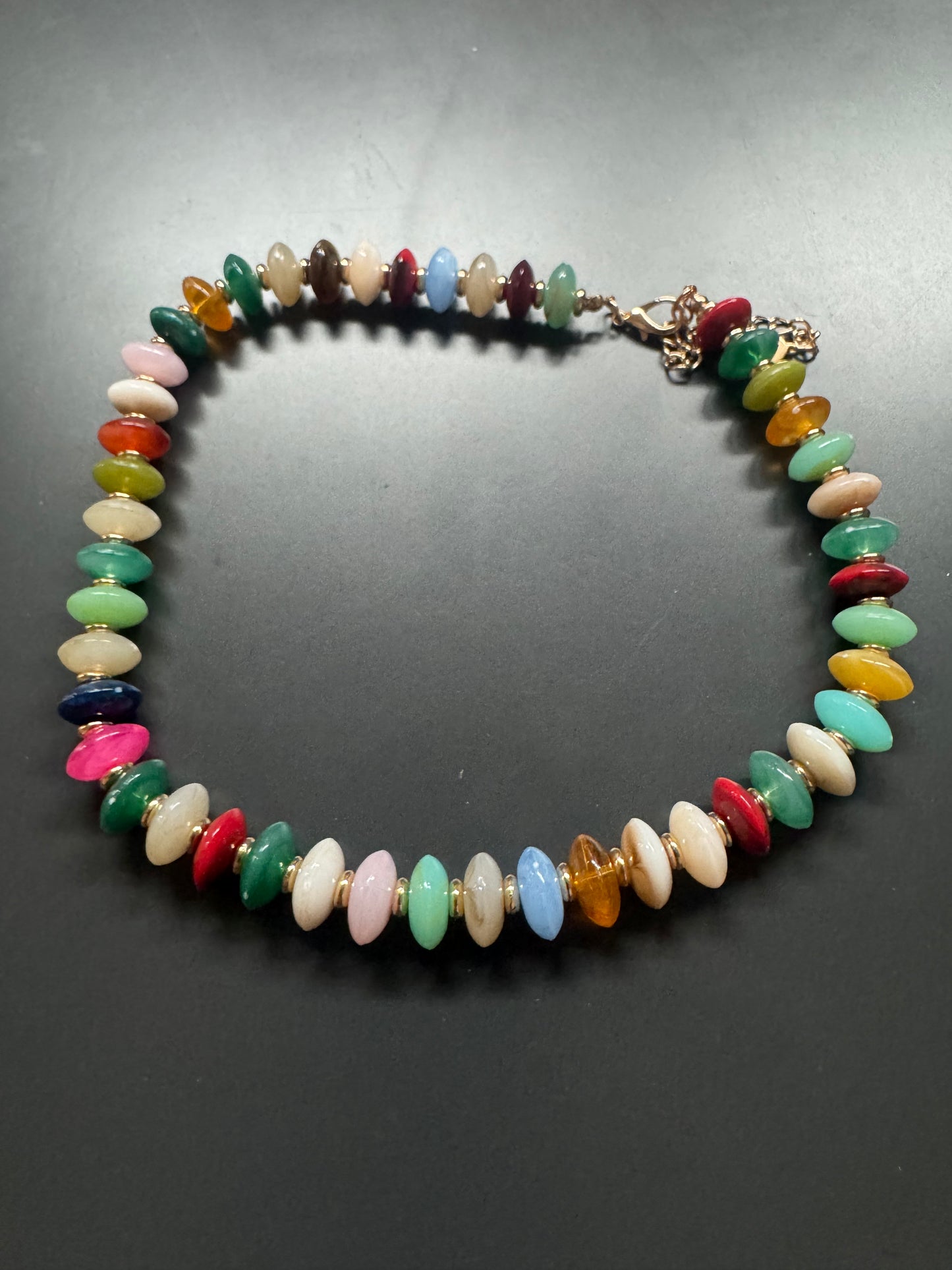 Multi-Color Stone Necklace