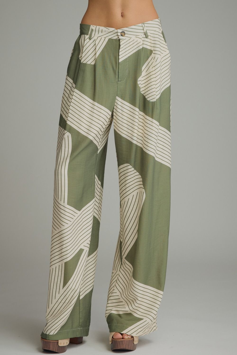 Print Wide Leg Pants