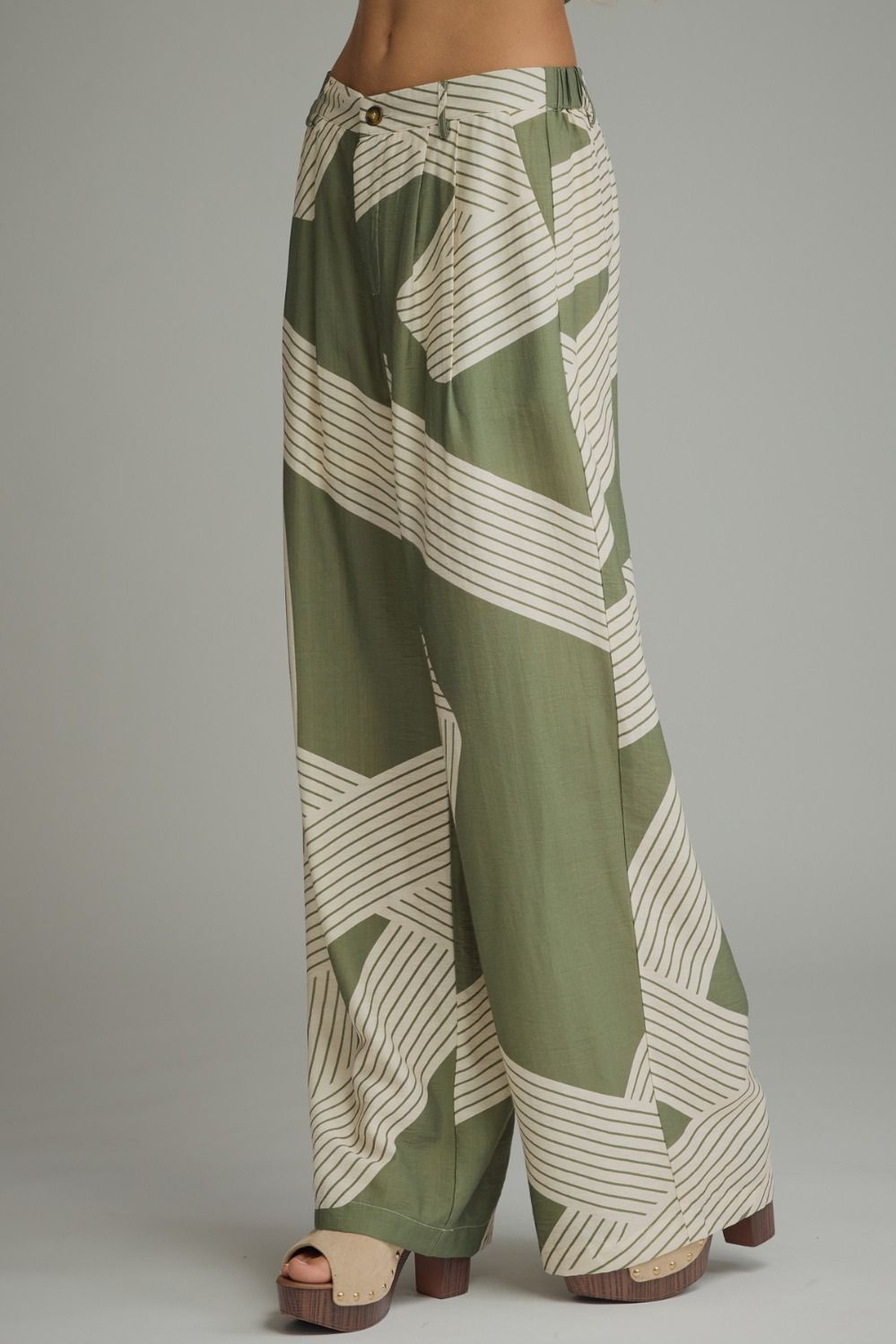 Print Wide Leg Pants