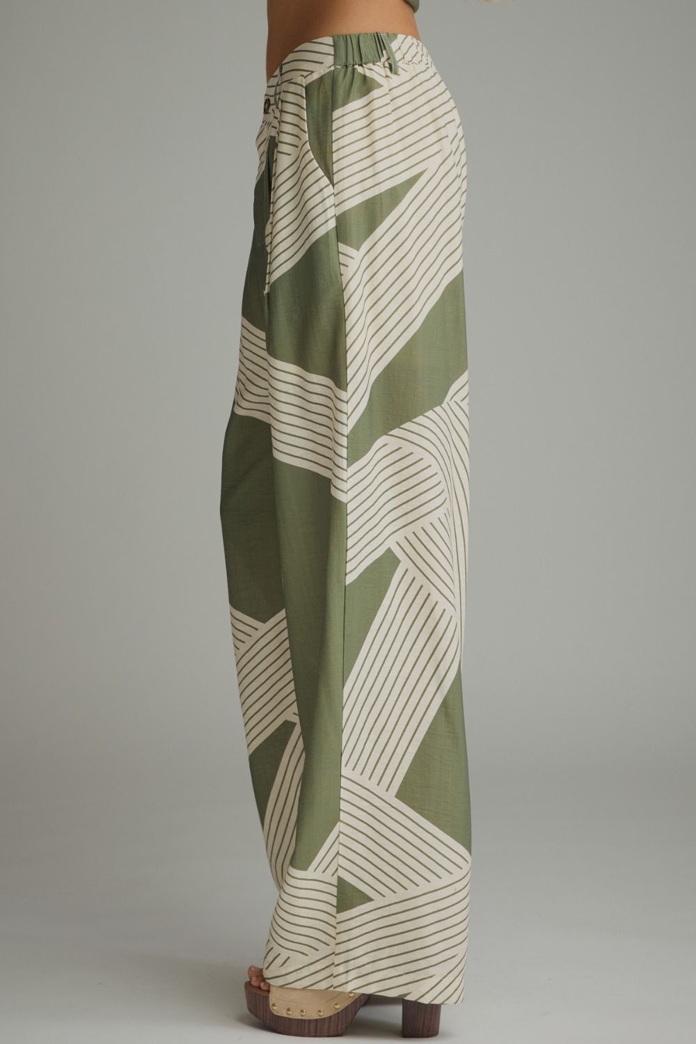 Print Wide Leg Pants