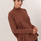 Turtleneck Dolman Sleeve Top