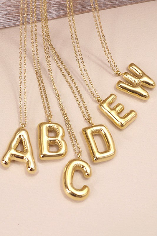 18K Stainless Steal Tarnish-Free Initial Necklace