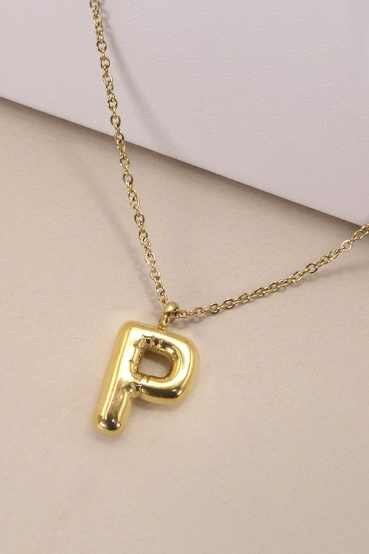 18K Stainless Steal Tarnish-Free Initial Necklace