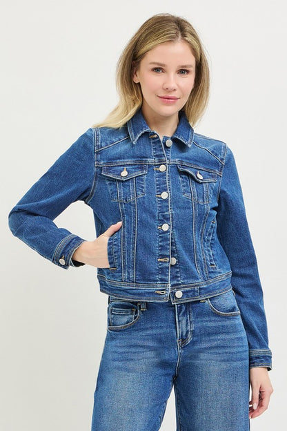 Basic Fitted Denim Jacket