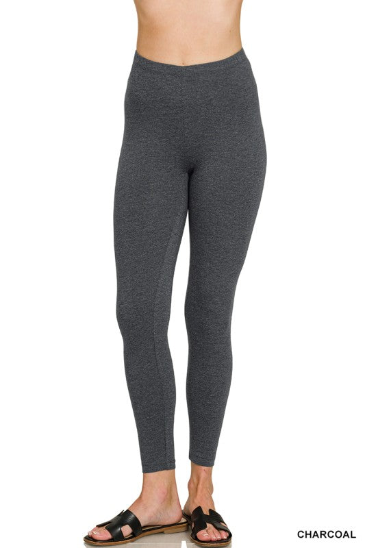 Premium Cotton Full Length Leggings