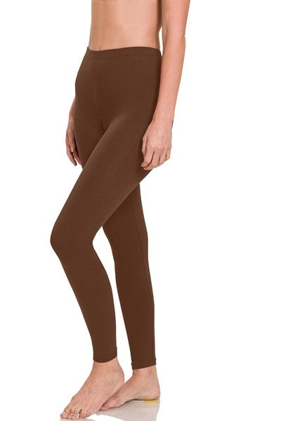 Premium Cotton Full Length Leggings