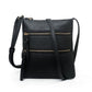 Triple Zipper Crossbody Bag
