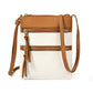 Triple Zipper Crossbody Bag