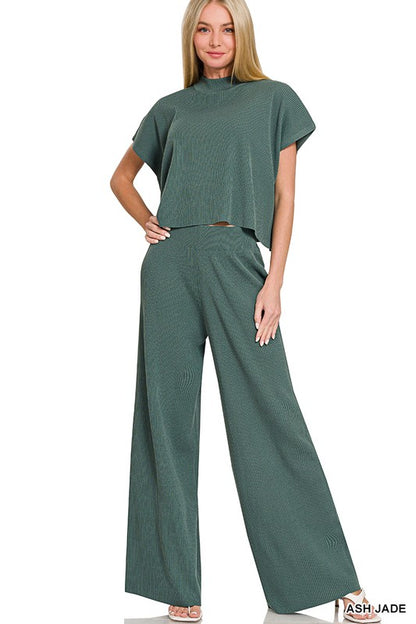 Viscose Sweater and Pants Set