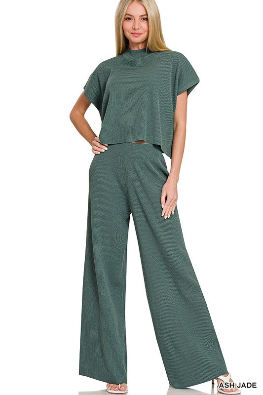 Viscose Sweater and Pants Set