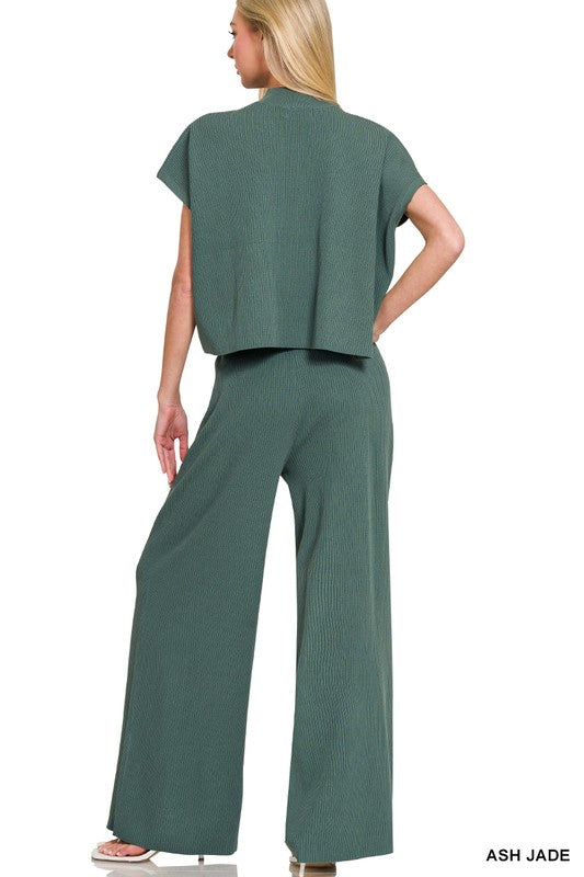 Viscose Sweater and Pants Set