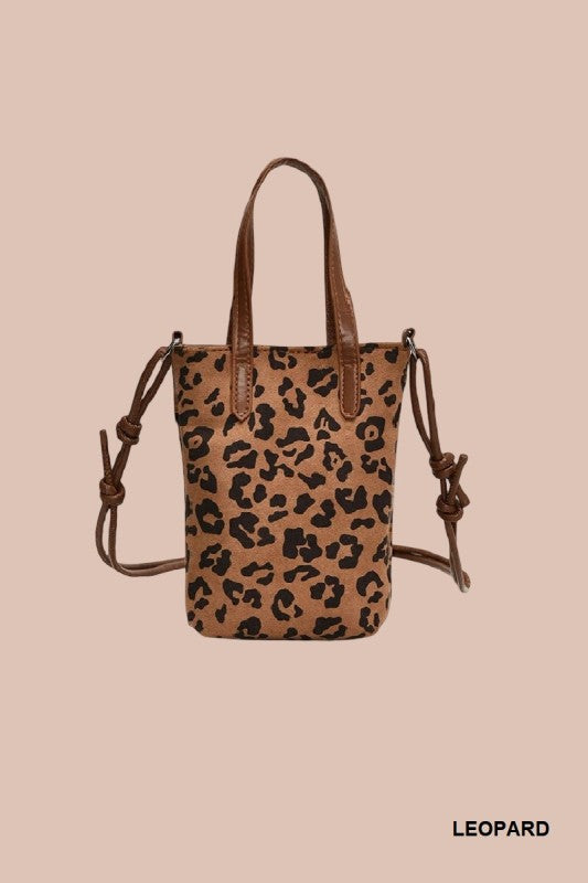 Vintage Suede Crossbody Mini Bag