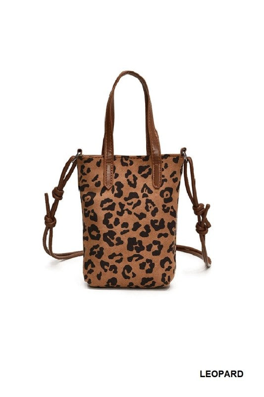 Vintage Suede Crossbody Mini Bag