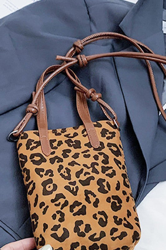 Vintage Suede Crossbody Mini Bag