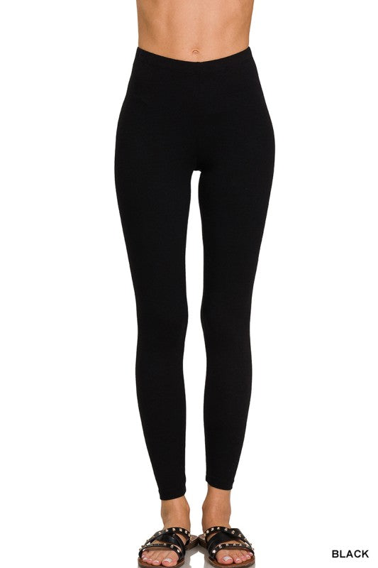 Premium Cotton Full Length Leggings
