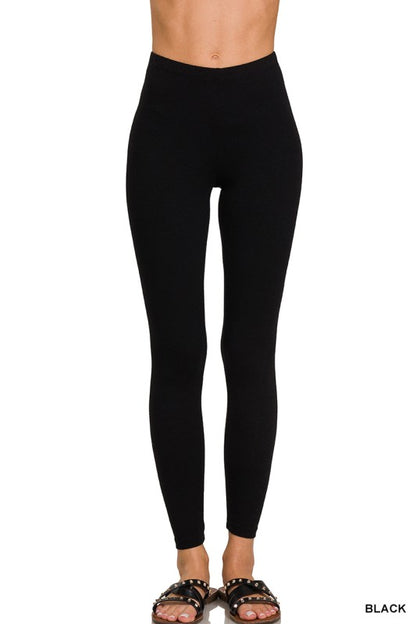 Premium Cotton Full Length Leggings