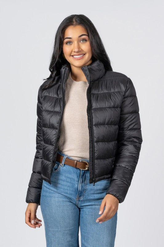 Quilted Nylon Puffer Jacket