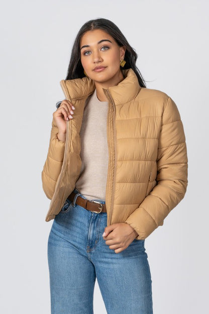 Quilted Nylon Puffer Jacket